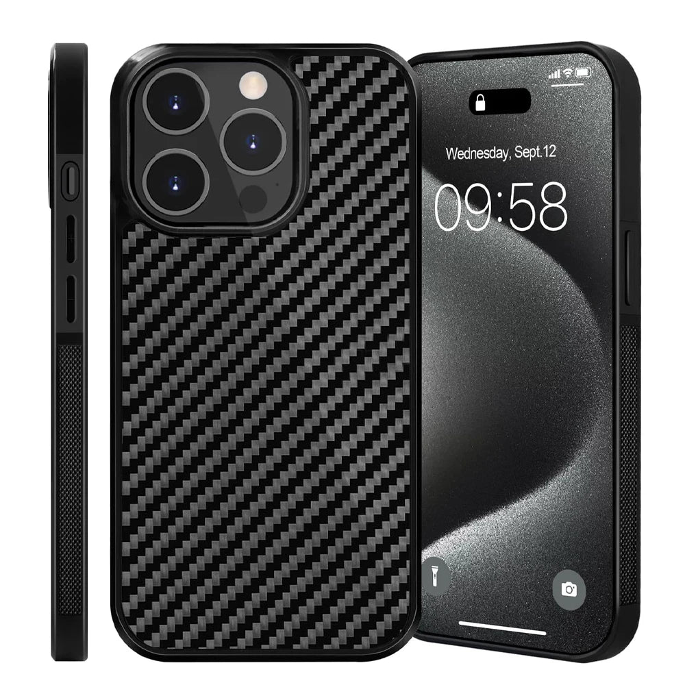 Luxury Gloss Real Carbon Fiber Phone Case