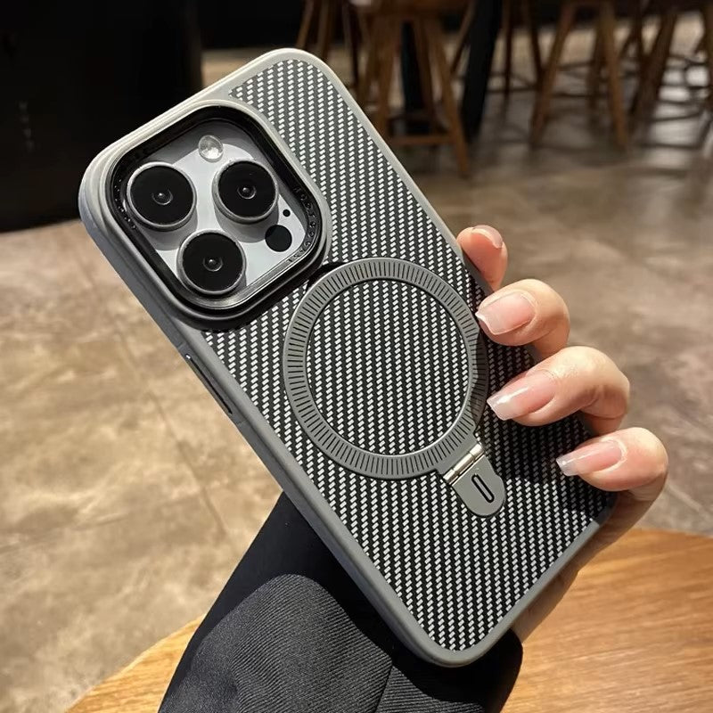 Titanium Grey Carbon Fiber Phone Case